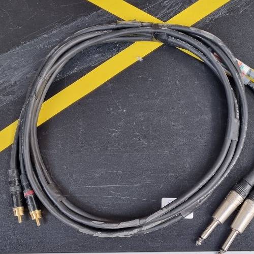 2x JACK 6,3mm Mono – 2x RCA M