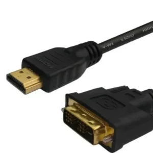 Kabel DVI-HDMI-HDMI-DVI 3M/ŻÓŁTY